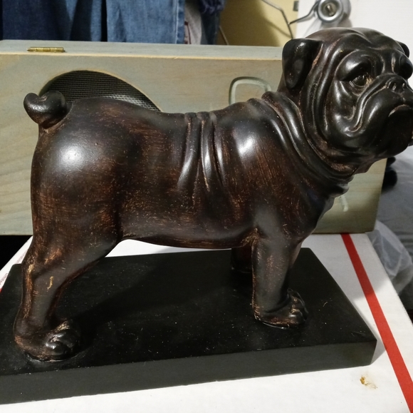 🐶🐕VINTAGE WOOD BULLDOG STATUE 🐕ANIMAL LOVER GIFT GIVING ITEM🐎 - Picture 3 of 16
